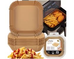 Ruhhy Airfryer papieren inserts 100 stuks 16 x 16 cm