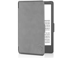 Lichtgewicht Hoesje - Geschikt voor Kobo Clara BW / Clara 2E - Slimfit Sleepcover - Book Case - Hoes Cover - Grijs - ereader hoesje - cover