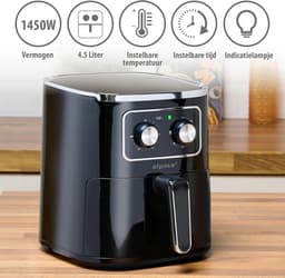 Heteluchtfriteuse 4.5L - Gezond Frituren met Zeer Weinig Olie - Instelbare Temperatuur en Timer — thumbnail 2