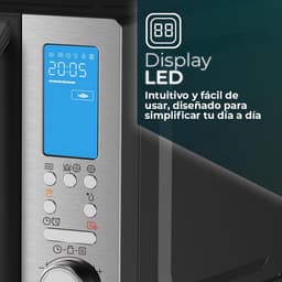 Magnetron met Grill en Heteluchtfunctie - 26 Liter - Zwart - 900W — thumbnail 5