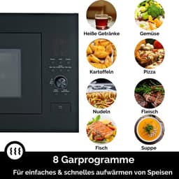 Inbouwmagnetron 25 Liter 900W met Draaiplateau en Ontdooifunctie — thumbnail 2