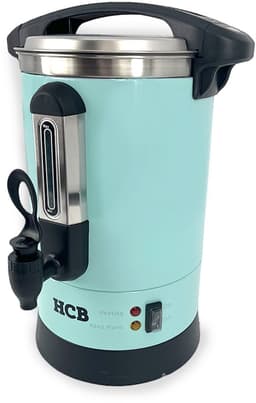 HCB® - Professionele Horeca Percolator - 5,3 liter - 35 kopjes - 230V - RVS / INOX Perculator - Elektrisch koffiezetapparaat - Volautomatische koffiemachine - 30x30x43 cm (DxBxH) - 2.40 kg - 1356 — thumbnail 1