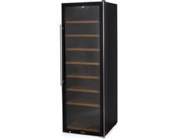HCB® - Professionele luxe Wijnkoelkast voor 192 flessen - Wijnklimaatkast met houten lades - Vrijstaand wijn koelkast - Klimaatkast - Wijnkast - Wijnfrigo koeler - 87 kg - Frigo - 6821