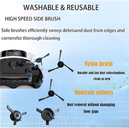 15-delige accessoireset - geschikt voor MOVA P10 Pro Ultra - P10 Ultra - Dreame L40 Ultra - X40 Ultra - X40 Master robotstofzuigers — thumbnail 4