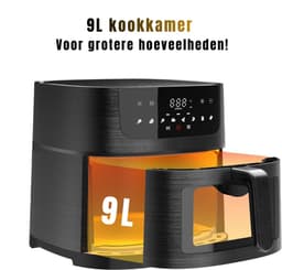 RVV® Airfryer XXL - Mini-oven - Heteluchtfriteuse - 9L - 8 Programma's — thumbnail 8