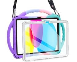 Kinderhoesje voor 10,9 inch iPad 10e generatie - Kindvriendelijk en schokbestendig met ingebouwde schermbeschermer