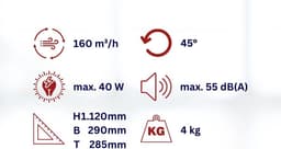 Hoogwaardige Torenventilator met Timer, Ventilatorstanden en Afstandsbediening — thumbnail 2
