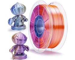 Zijdeachtig PLA Filament 1.75mm - 3-in-1 Multifunctioneel Kleurverloop voor FDM 3D Printers - 1KG Spoel