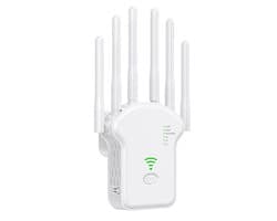 Draadloze wifi-repeater wifi-signaalversterker - 300 Mbps - Dual-band 2.4G 5G wifi-extender - 802.11ac Gigabit wifi-versterker - WPS-router - wit