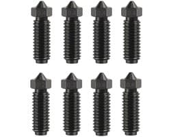 Gehard stalen nozzles - 8 gehard stalen nozzles voor Anycubic Kobra S1 - Hittebestendige stalen nozzles van 0,2/0,4/0,6 mm - Geschikt voor Anycubic Kobra 3, Kobra 3 Combo, Kobra S1 en Kobra S1 Combo - anycubic - anycubic Kobra S1 Combo