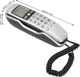 Bedrade Telefoon voor Thuiskantoor - Multifunctionele Vaste Telefoon met LCD-scherm en Nummerherkenning — thumbnail 4