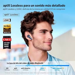 EarFun AirPods Pro 4 - Air Pro 4 - Blue - Oplaadcase met snellader - USB-C - Instelbare Noise Cancelling - 6 microfoons - cVc 9.0-technologie - 52 uur gebruikstijd met case - Pauzeert automatisch muziek bij uitdoen - Blauw — thumbnail 5