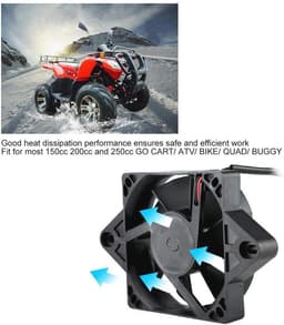 Koelventilator 12V voor ATV en Motoren - 15 Watt Elektrische Ventilator — thumbnail 5