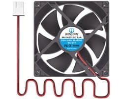 Ventilator 92 mm voor 3D-printers en CNC, dubbele kogellagers, borstelloos, 3500 RPM, 30 cm kabel