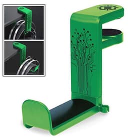 Hoofdtelefoon Hanger met 360 Graden Draaibare Arm - Onder Bureau Klem met Kabel Organizer - Universele Fit en Ruimtebesparend — thumbnail 1