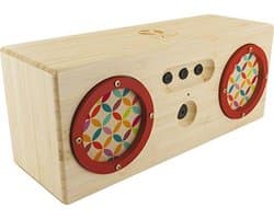 Bluetooth Speaker met Geïntegreerde Microfoon en Handsfree Functie - Duurzaam Bamboe Design