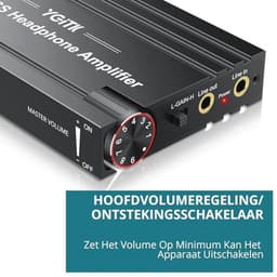 Hoofdtelefoonversterker voor HiFi Audio - Draagbare en Oplaadbare Stereo voor MP3, MP4, Telefoons en Computers — thumbnail 3