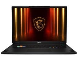 MSI Stealth 18 HX AI A2XWIG-018NL - Gaming Laptop - Core Ultra 9 - RTX 5080 - 64GB/2000GB - 120 Hz - 18 inch