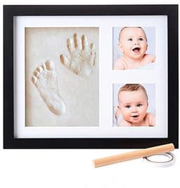 Set voor babyvoeten en handafdrukken met fotolijst voor pasgeborenen — thumbnail 1