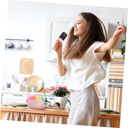 Draagbare Kinder Karaoke Microfoon, Auto Karaoke Accessoires Schattig voor Tiener Meisjes, Draagbaar Microfoon en Luidspreker Systeem Apparatuur — thumbnail 2