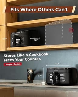 Compacte heteluchtfriteuse 3,7 liter met touchscreen en kijkvenster — thumbnail 4