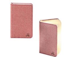 Slimme Boeklamp - Mini Linnen Blush Roze