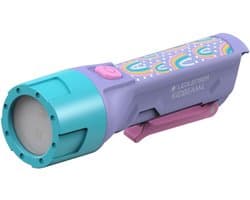 Kindvriendelijke LED Zaklamp met 4 Kleuren - Lichtgewicht en Handig voor Outdoor Activiteiten