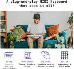 Arturia MiniLab 3 Champagne - Midi Keyboard — thumbnail 5