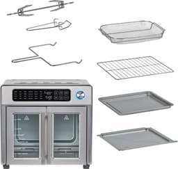 Extra grote Franse deur airfryer met oven, 24 kookfuncties en digitale bediening, 26QT capaciteit — thumbnail 6