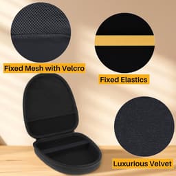 Harde Opbergcase voor Neckband Koptelefoons Geel — thumbnail 3