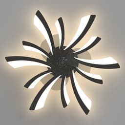 Draaibare Plafondventilator met Dimbaar LED Plafondlamp - 3 Kleurtemperaturen & Afstandsbediening — thumbnail 5