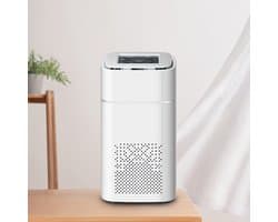 Luchtreiniger voor de slaapkamer, filterreiniger, rookfilter, stille slaapstand, slimme luchtkwaliteitssensor, led-display, verwijdert stof, rook, pollen en allergenen