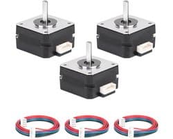 Stappenmotor Set - Precisie Motoren - 3D Printen CNC - Hoge Houdkoppel - 42x23mm 1M Kabel