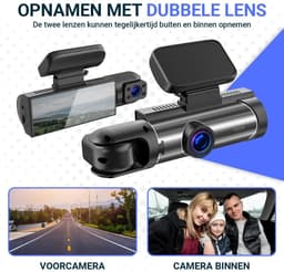 Dashcam voor Auto - Dual - Camerabewaking - Full HD - Zwart - Veiligheid — thumbnail 5