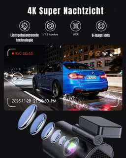 DYNA® Dashcam Voor en Achter - Dashcam - Dashcam Voor Auto - Zwart -‎ 5cm x 10cm x 4cm — thumbnail 5