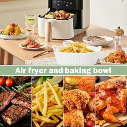 Vierkante Keramische Ovenschaal 650 ml - Ovenvast en Geschikt voor Magnetron en Airfryer — thumbnail 6
