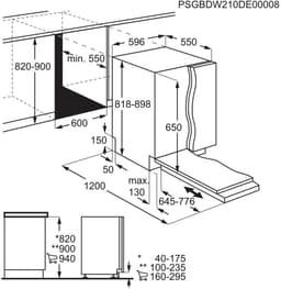 AEG FSB34707Z 3000 serie - Inbouwvaatwasser - AirDry - 14 couverts - Energielabel C — thumbnail 17