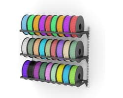 Filament Opslagrek - 3D Print Organizer - Werkplaats Inrichting - Wandmontage Ontwerp - 3 Tier Systeem - Meerkleurig