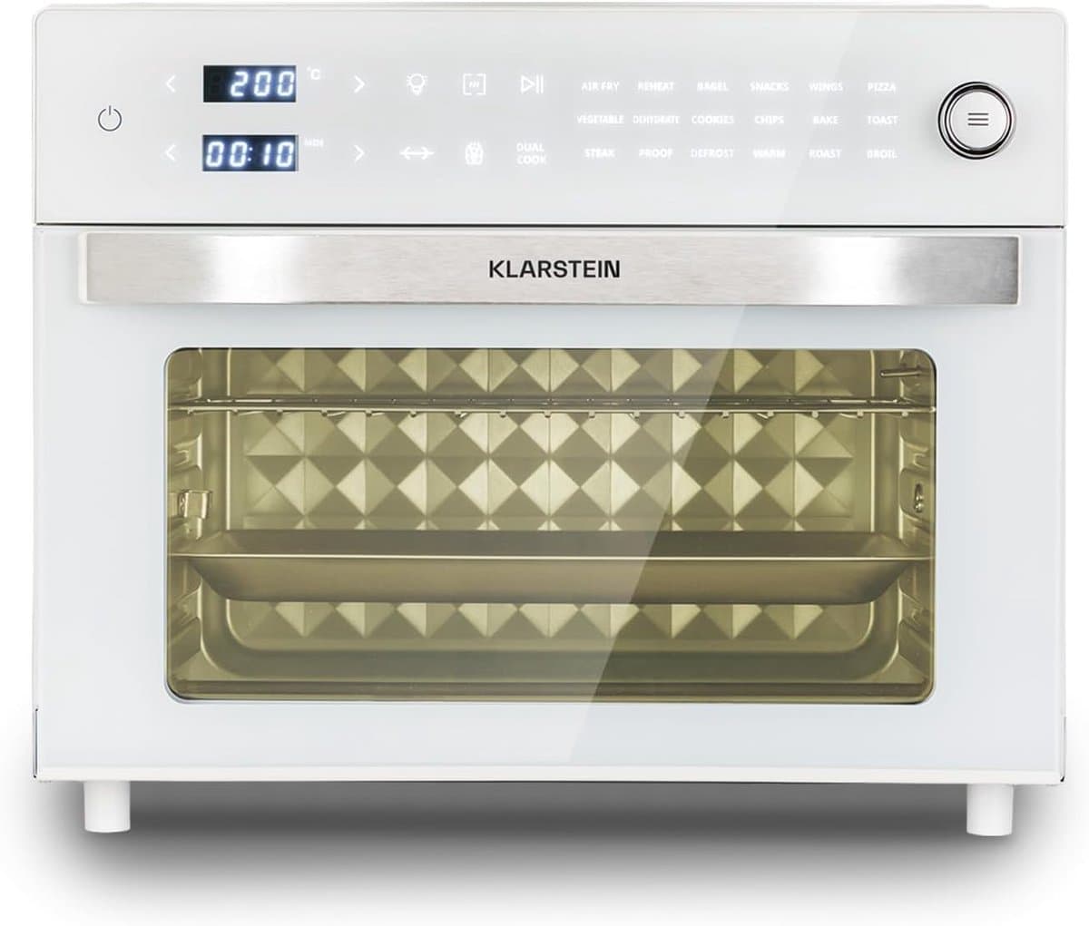 Heteluchtfriteuse XXL - Airfryer Oven - Grote Maaltijden Bereiden - 18 Programma's Dubbel Koken - 30 Liter Capaciteit - Wit — afbeelding 1