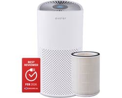 Evolar Luchtreiniger met HEPA 13 Filter - CADR: 200m3/h - Air Purifier - Slaapmodus - Luchtkwaliteit Indicator - Pure4