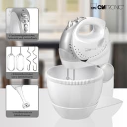 Kneed- en Handmixer - Keukenmachine - Bakken en Desserts - 2-in-1 Functionaliteit - 33 x 26 x 214 cm - Wit — thumbnail 4