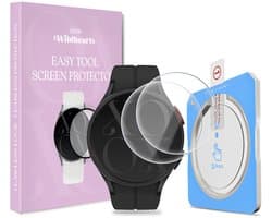 xoxo Wildhearts screenprotector geschikt voor Samsung Galaxy Watch 5 Pro - Gehard glas - Beschermglas - Duopack - Glasplaatje - Eenvoudig te installeren met one-click tool - 2 stuks