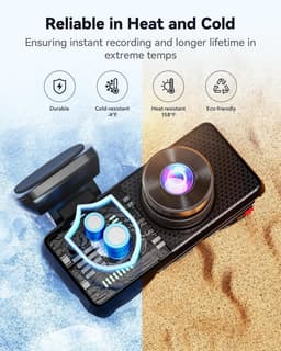 Dashcam 4K met 3 Kanalen, Nachtzicht, GPS en WiFi — thumbnail 5
