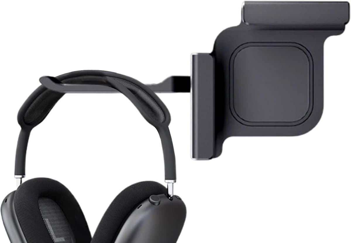 Koptelefoon Houder - Headset Standaard - Bureau Organisatie - Ruimtebesparend Ontwerp - 14.5x7x5.5cm - Zwart — afbeelding 1