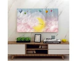 Tv-afdekking - Schermbeschermer - Stofvrij Houden - Halfgesloten Achterkant - Tot 75 Inch - Ballonmaan