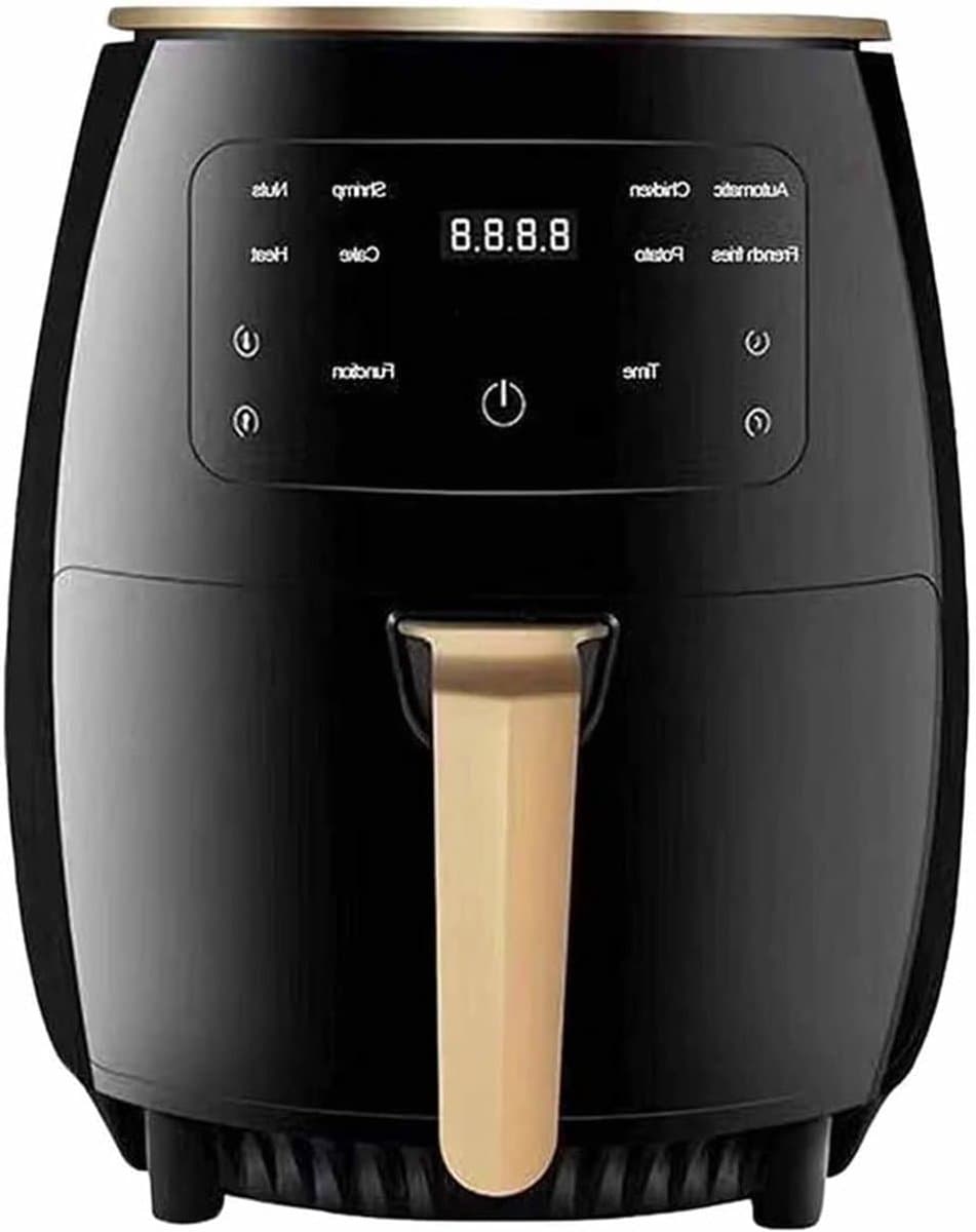 Heteluchtfriteuse - Airfryer - Hetelucht Circulatie Kooktoestel - 4,5L - 1400W - Smarttouch AirFryer - Intelligente diepeluchtfriteuse - Zwart — afbeelding 1
