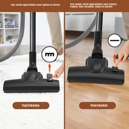 DnA® Karcher - Karcher Stofzuiger - Bouwstofzuiger - Festool Stofzuiger - Bouwstofzuiger Zonder Zak - Grijs - 33cm x 31cm x 53cm — thumbnail 5