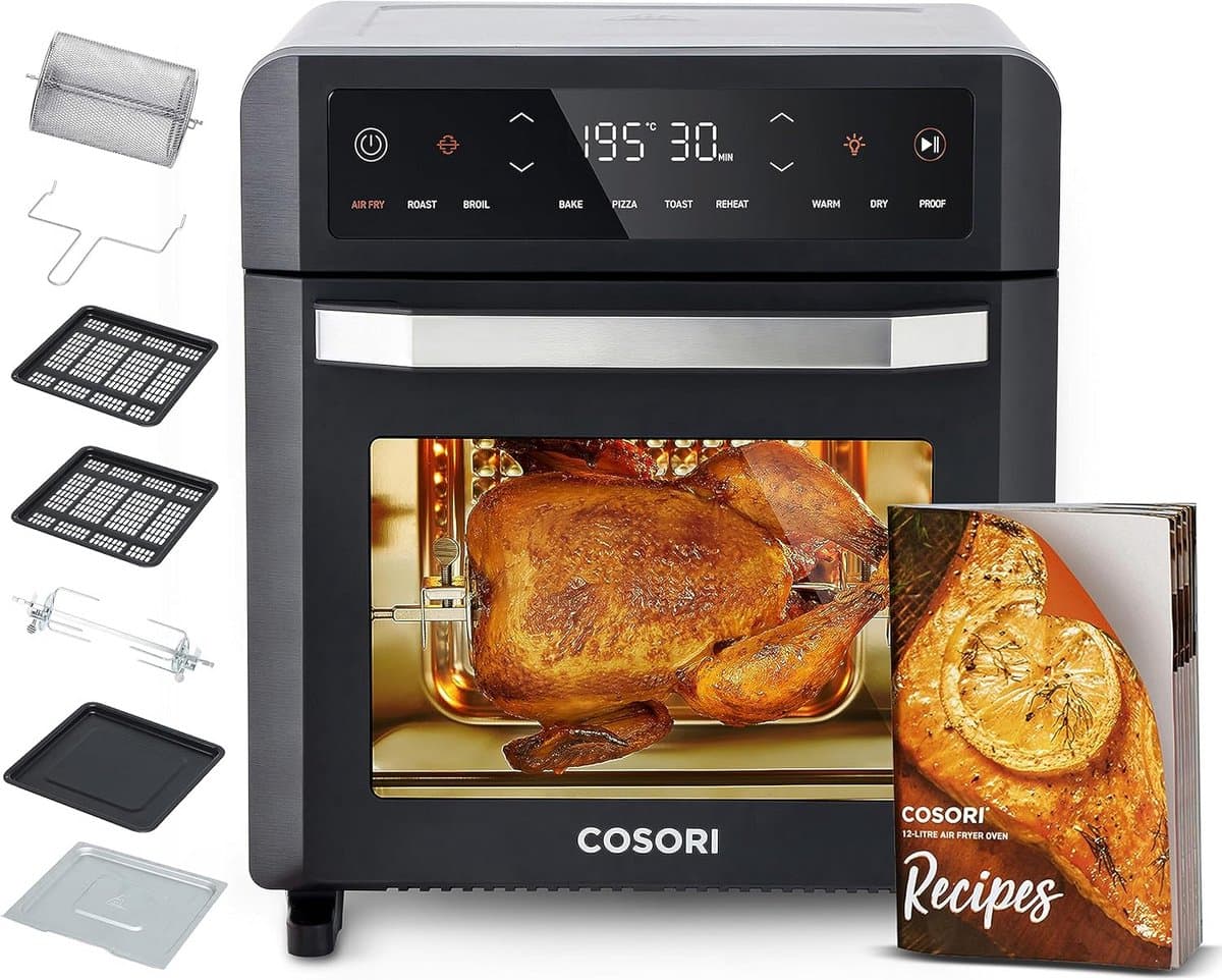 Heteluchtfriteuse met Ovenfunctie en 7 Accessoires — afbeelding 1