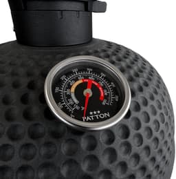 Patton Premium Large 21" Kamado met Onderstel en Zijtafels - Rooster Ø47 cm - Matzwart — thumbnail 5