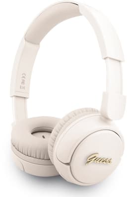 Guess On-Ear Hoofdtelefoon - Metalen Script Logo - Beige — thumbnail 3